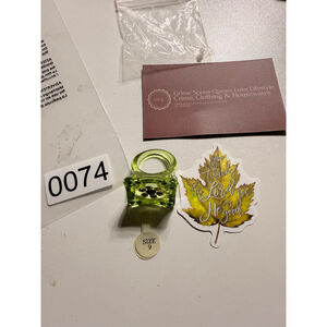 Women's Grime Scene Queen Luxe Lifestyle Ring Size 9 Green from vendor for Free